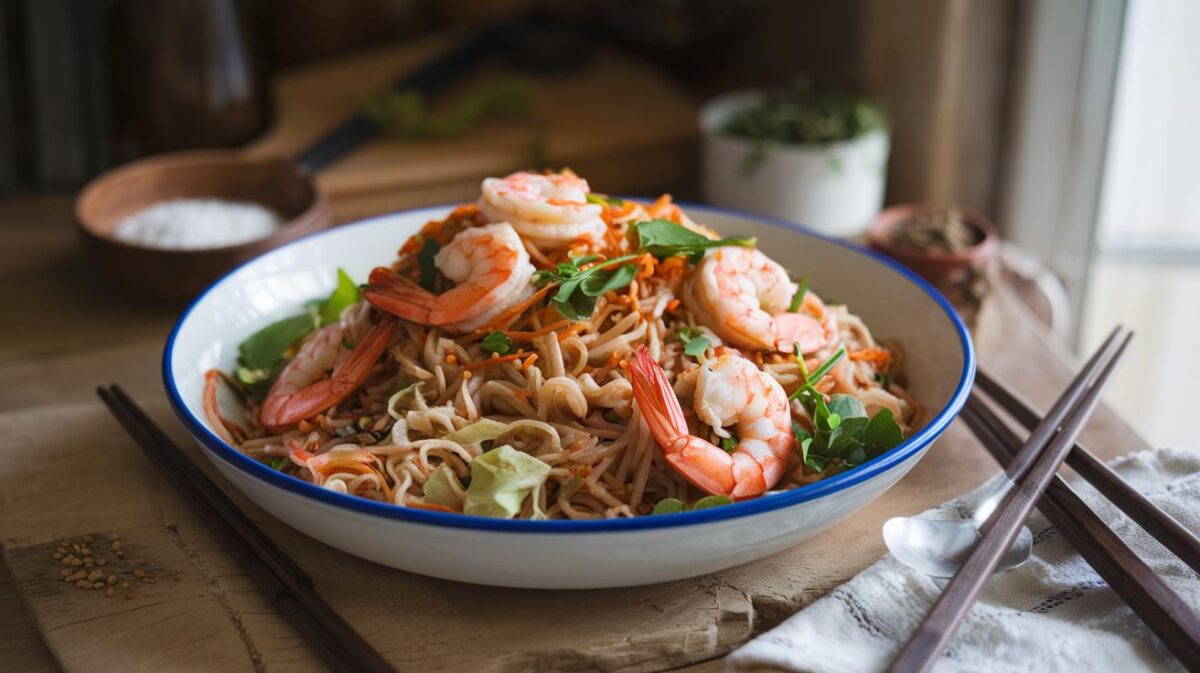 Préparez un plat familial de vermicelles de riz avec cette recette unique aux crevettes