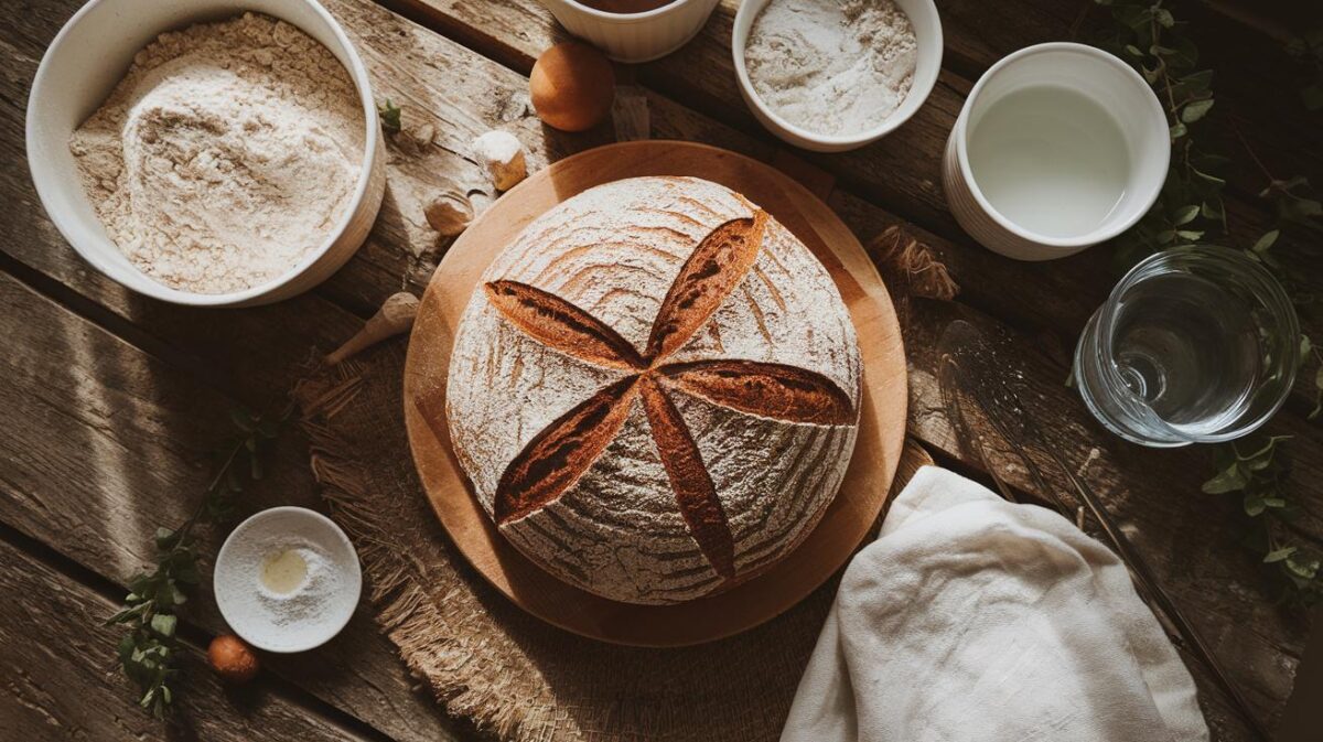 Recette facile de pain végétalien sans pétrissage en quelques étapes