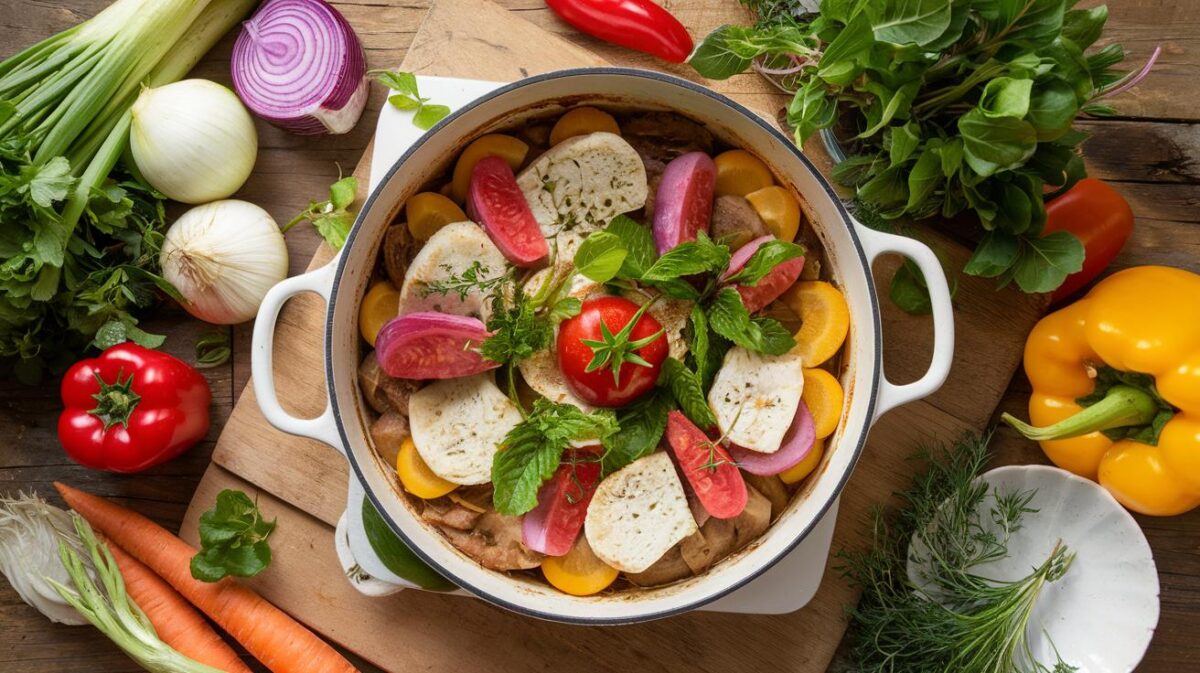 Recette facile de pot-au-feu végétalien, une touche moderne