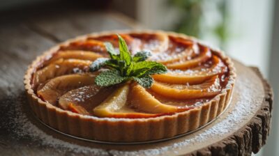 Recette facile de tarte tatin végétalienne, un dessert renversant