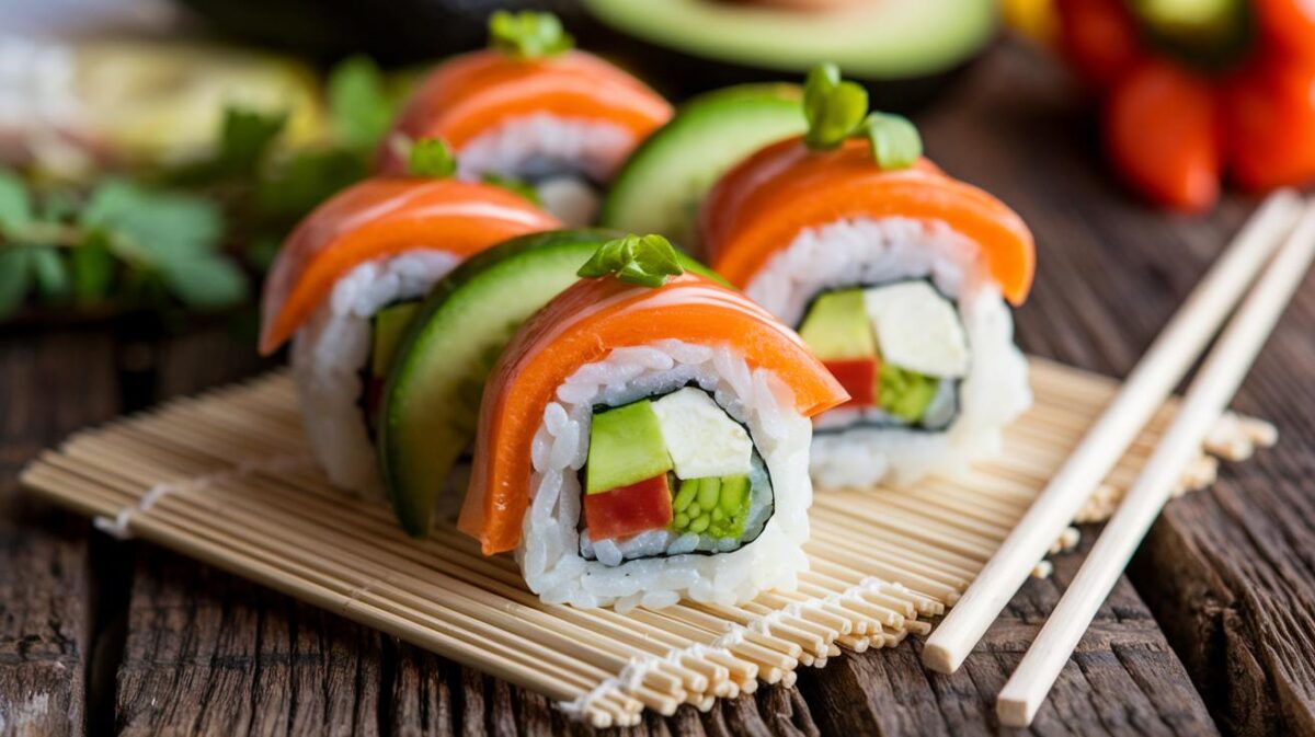 Sushis végétaliens maison, une recette facile et ludique