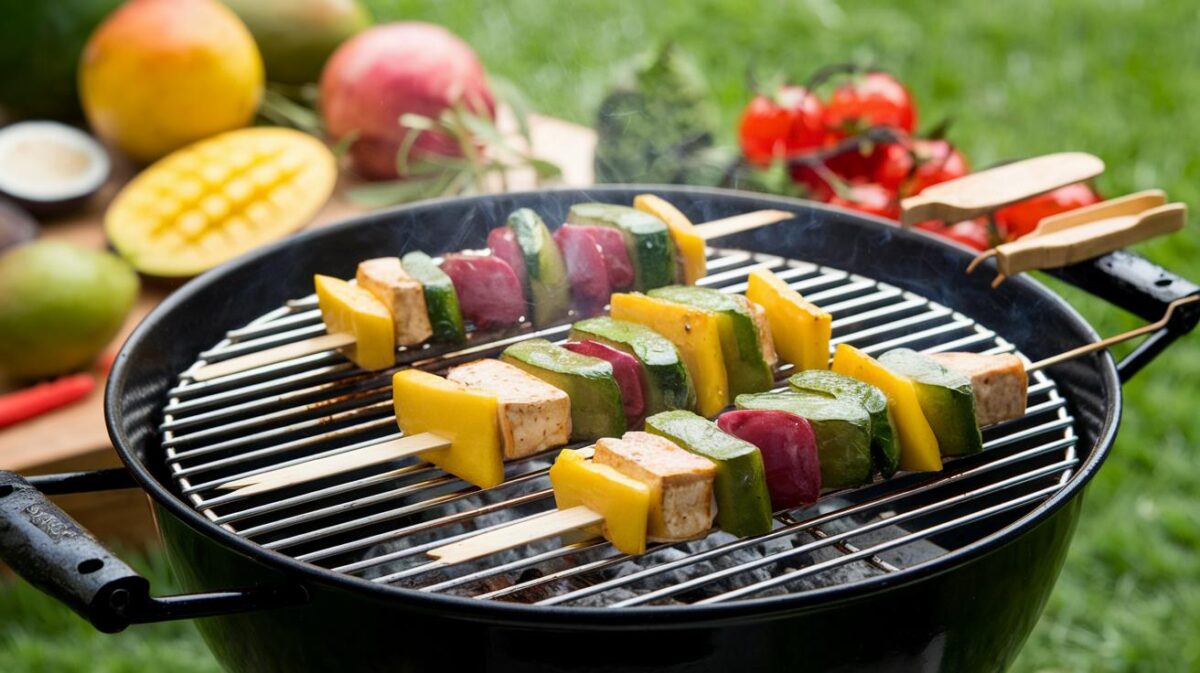 Transformez votre barbecue avec ces brochettes tofu-mangue surprenantes et irrésistibles !