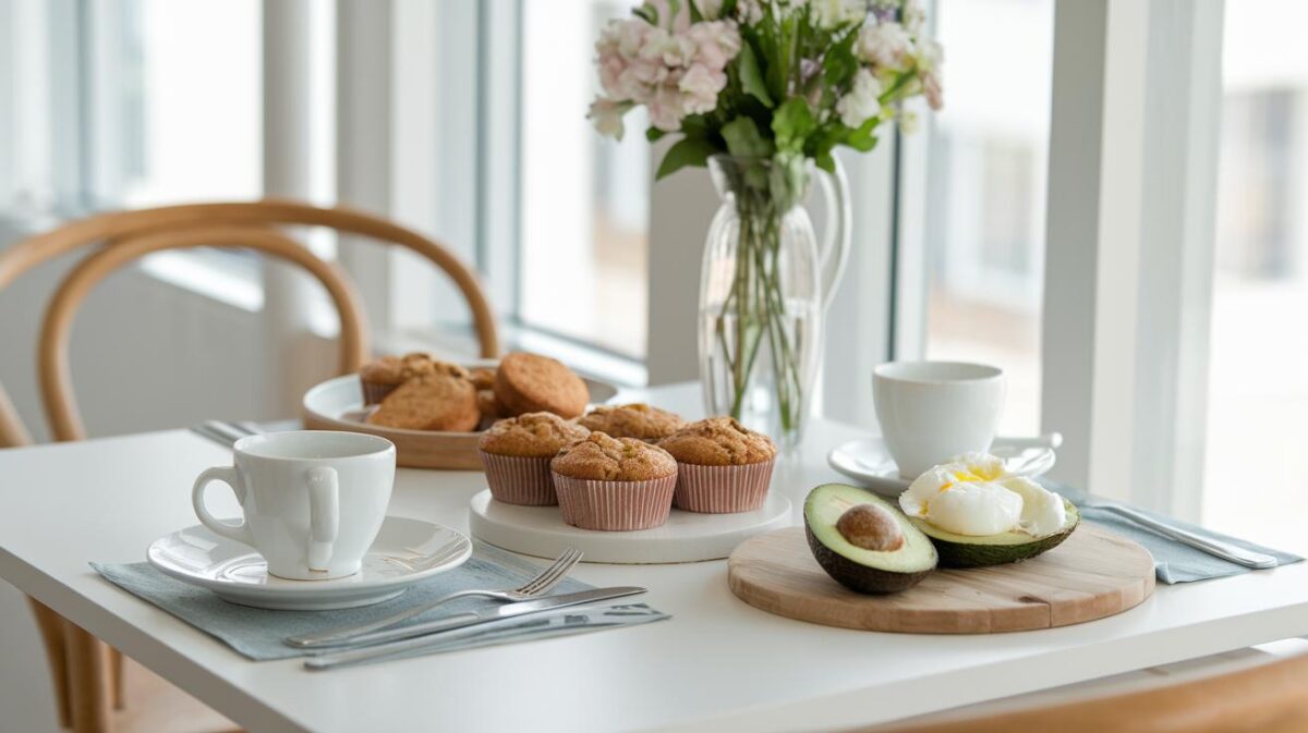 Transformez votre matinée avec un brunch exquis : découvrez comment les muffins, l'avocat et l'œuf poché peuvent égayer votre journée