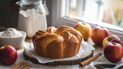 Transformez votre petit-déjeuner avec cette brioche aux pommes exceptionnelle