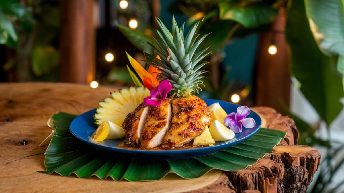 Transformez votre repas en une escapade tropicale avec cette recette de poulet à la vanille et ananas