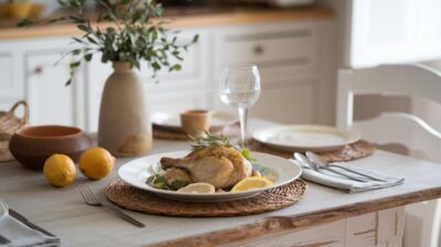 Un Dimanche Parfait avec le Poulet Contisé au Citron et Estragon