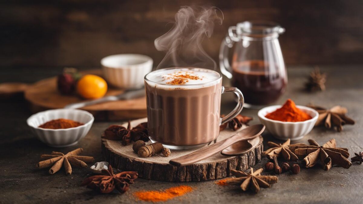 Boissons d'hiver : chocolat chaud végétalien et ses variantes épicées