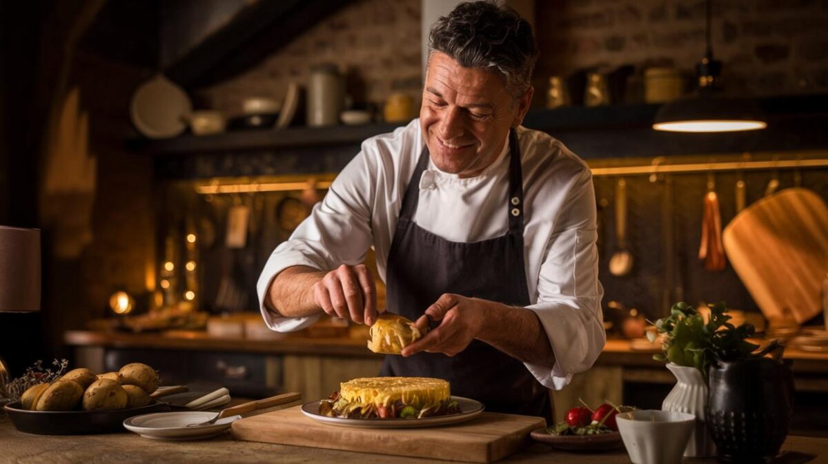 Comment Cyril Lignac transforme une simple tortilla aux pommes de terre en une œuvre culinaire moelleuse et irrésistible