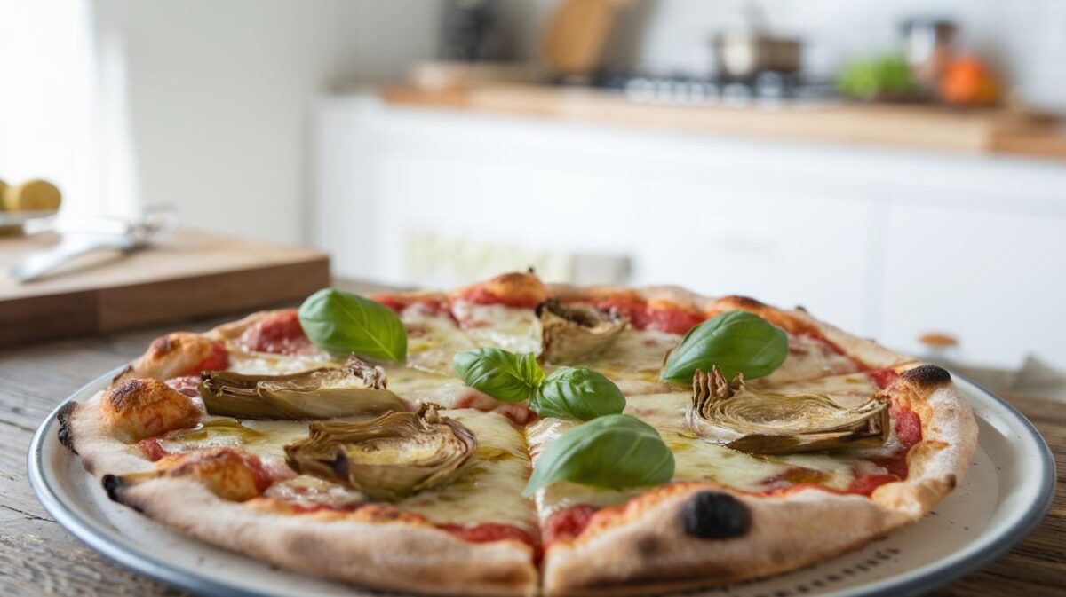 comment préparer une pizza aux artichauts en 10 minutes : une recette rapide et savoureuse pour égayer votre samedi