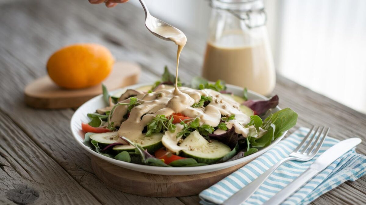 Découvrez comment cette vinaigrette au tahini peut métamorphoser vos salades d'été