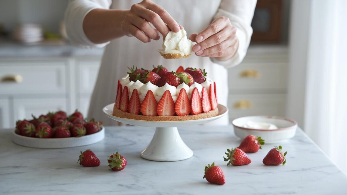 Découvrez comment créer une charlotte aux fraises parfaite avec mascarpone et fruits frais pour régaler vos invités