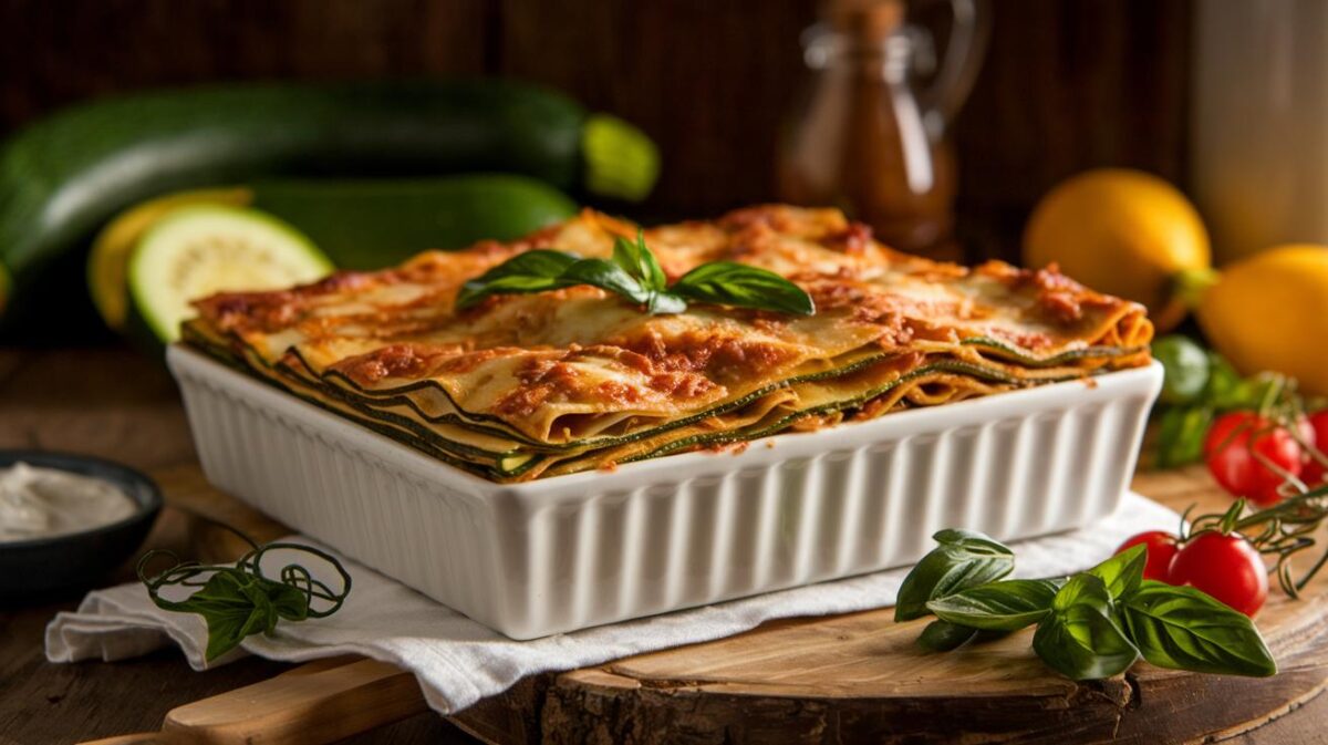 Découvrez comment créer une lasagne végétarienne courgette-ricotta qui ravira vos convives