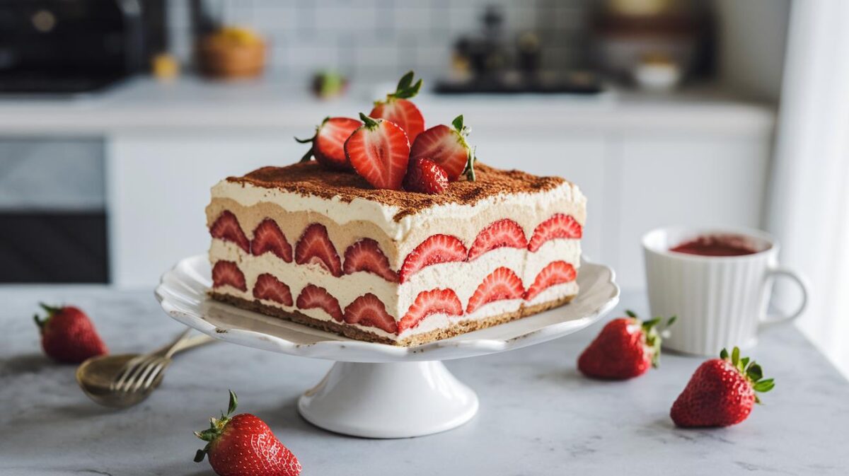 Découvrez comment épater vos convives avec un tiramisu aux fraises express et un twist inattendu