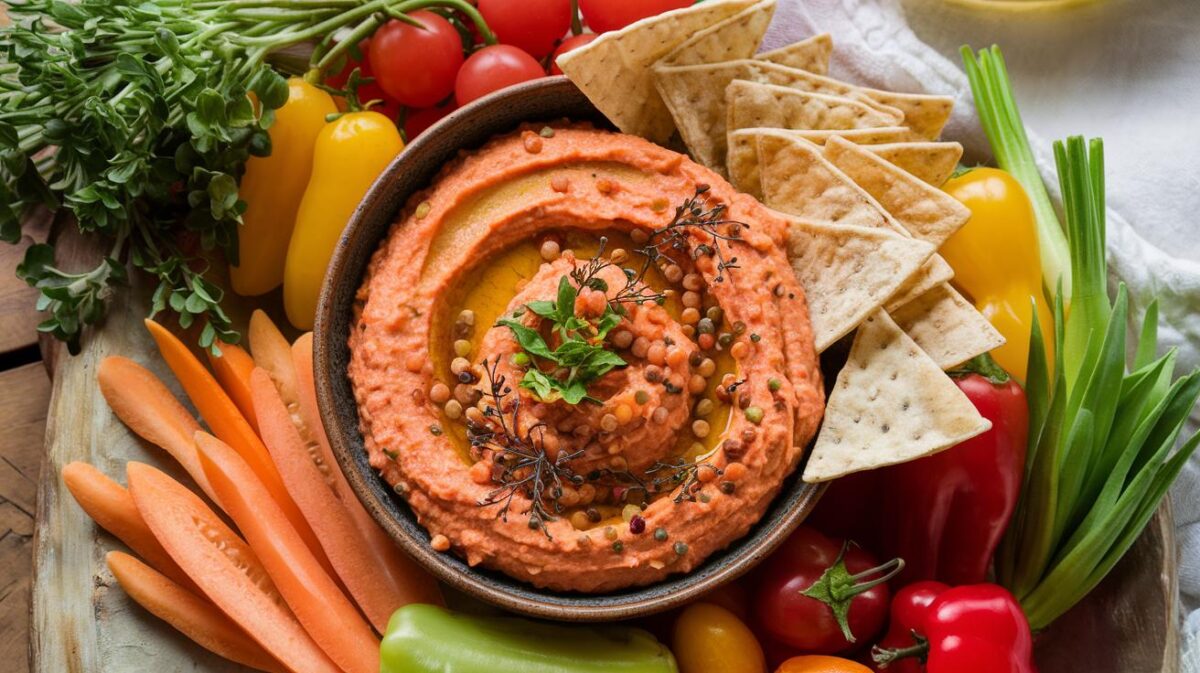 Découvrez comment le houmous de lentilles corail peut transformer vos apéritifs et vos repas