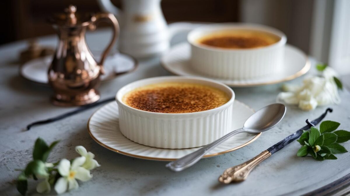 Découvrez comment maîtriser l'art de la crème brûlée : secrets d'un dessert frais et croustillant