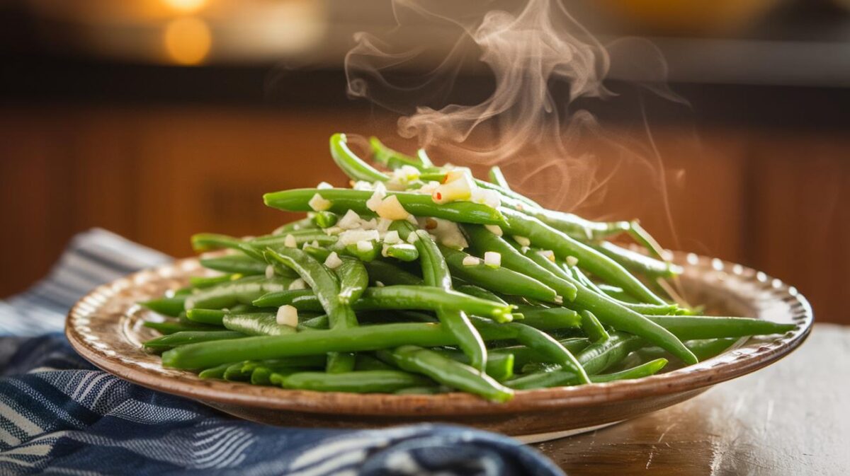 Découvrez comment préparer des haricots verts à l'ail au micro-ondes: rapide, simple et délicieux