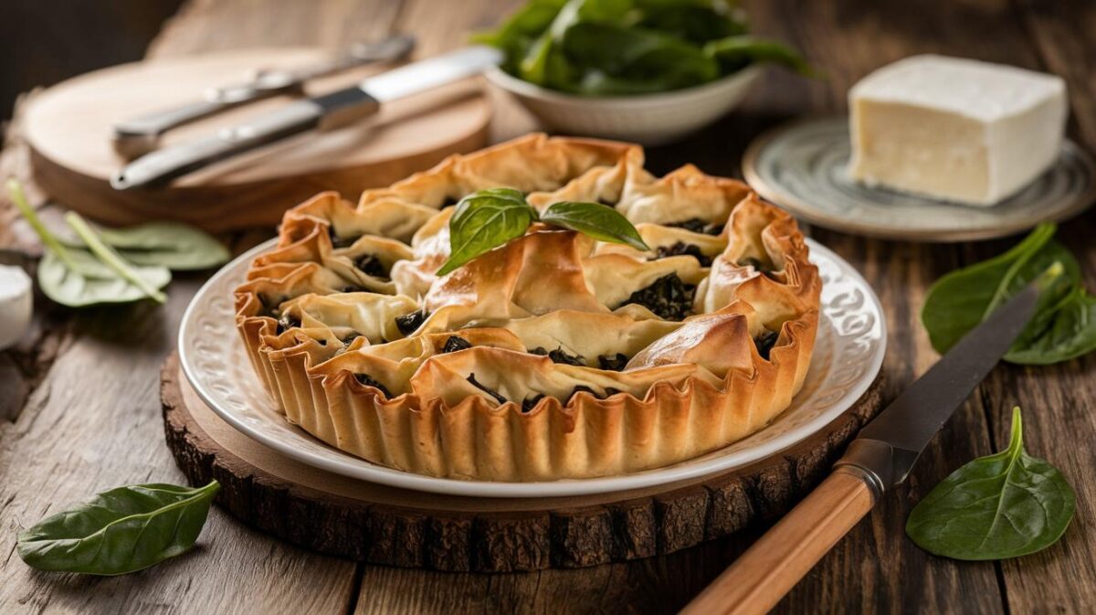 découvrez comment préparer la spanakopita, la tarte aux épinards grecque qui ravira vos papilles