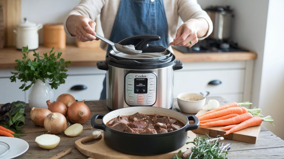 Découvrez comment préparer un boeuf bourguignon au Cookeo qui ravira vos papilles et celles de vos invités