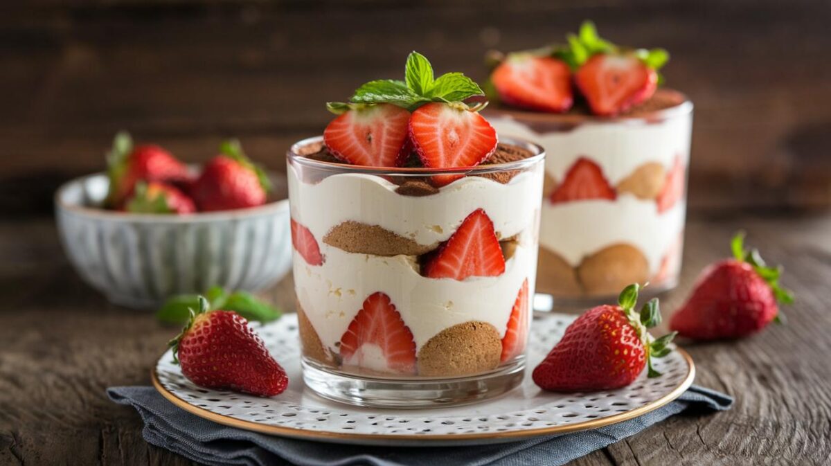 Découvrez comment préparer un tiramisu aux fraises allégé, savoureux et peu calorique !