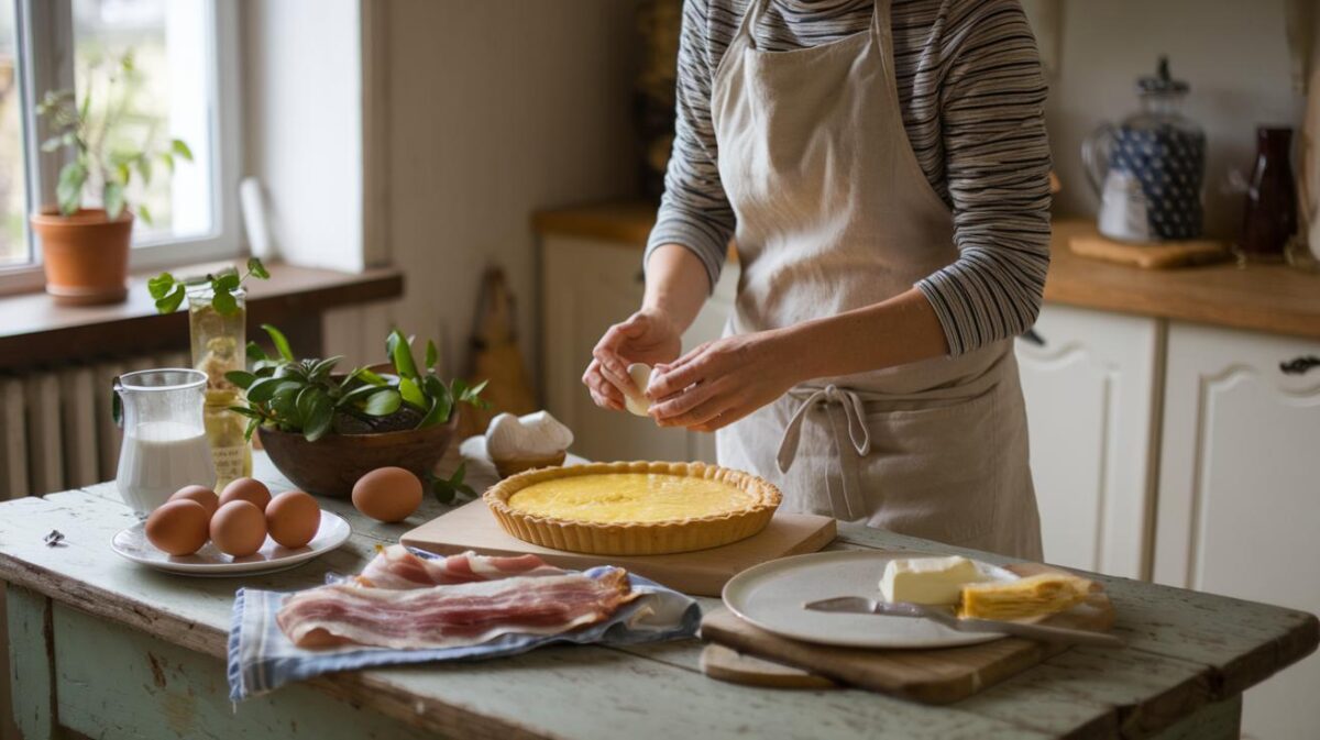 Découvrez comment préparer une quiche lorraine authentique et savoureuse sans fromage