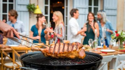 Découvrez comment préparer une rouelle de porc au barbecue pour régaler vos invités lors de votre prochaine soirée