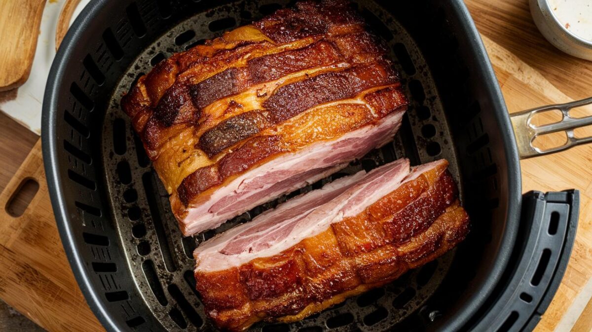 Découvrez comment préparer une succulente poitrine de porc rôtie dans votre Airfryer, une recette simple et rapide