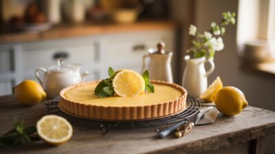 Découvrez comment préparer une tarte au citron onctueuse et irrésistible pour ravir vos convives