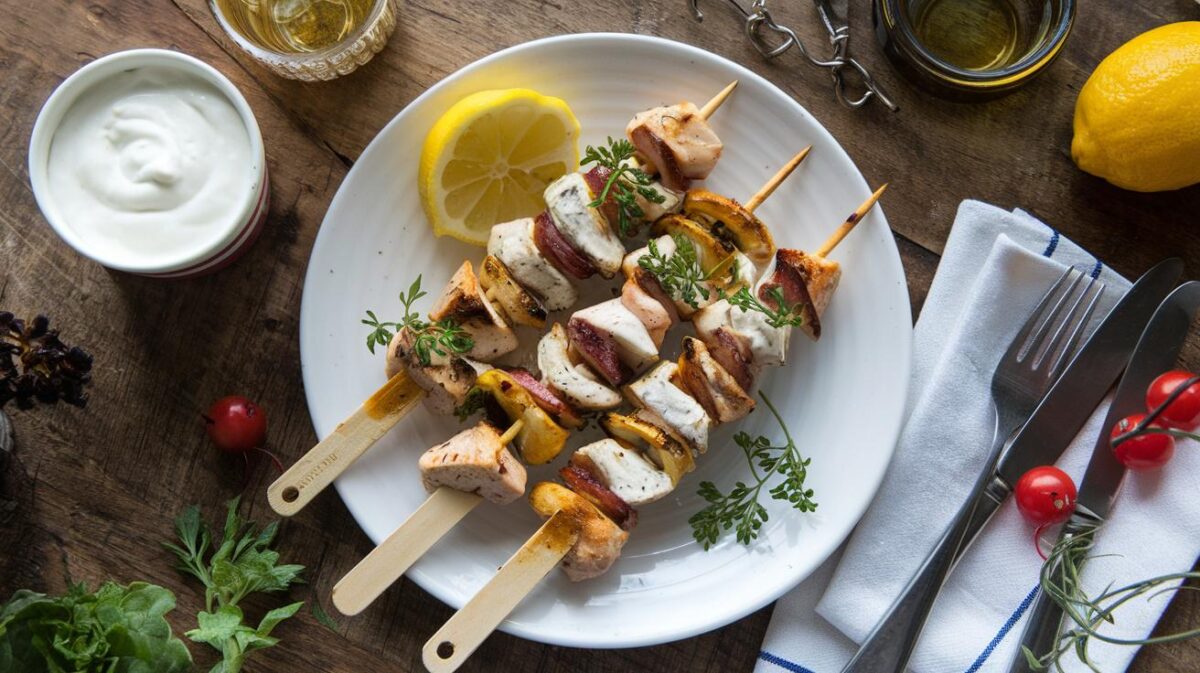 Découvrez comment réaliser des brochettes de poulet au yaourt et citron pour régaler vos convives