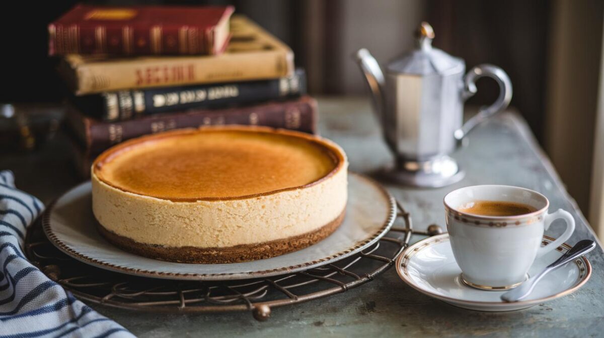 Découvrez comment réaliser le véritable cheesecake new-yorkais selon Julie Andrieu, un dessert classé parmi les meilleurs