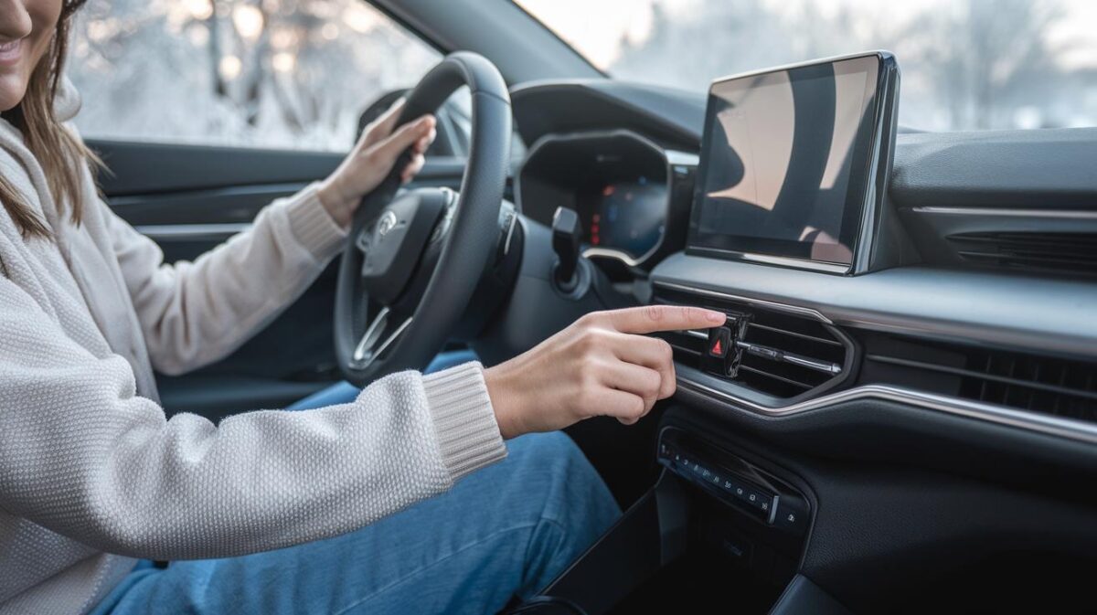 Découvrez comment réchauffer rapidement votre voiture par temps froid grâce au bouton de recyclage d'air