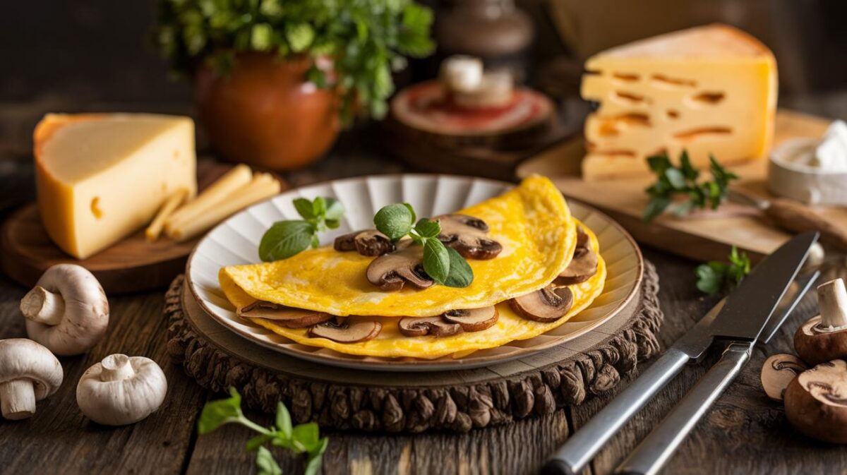 Découvrez comment rendre votre omelette aux champignons et fromage irrésistible et conviviale