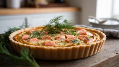 Découvrez comment rendre votre quiche au saumon et à l'aneth irrésistible et inoubliable