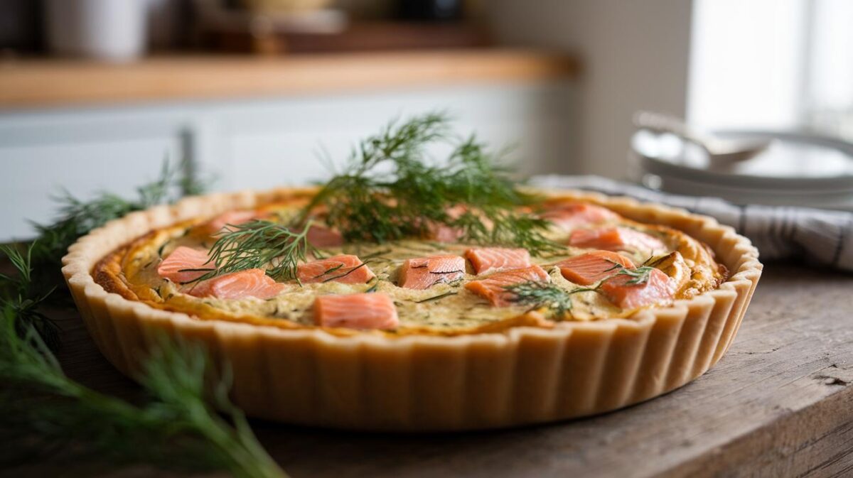 Découvrez comment rendre votre quiche au saumon et à l'aneth irrésistible et inoubliable