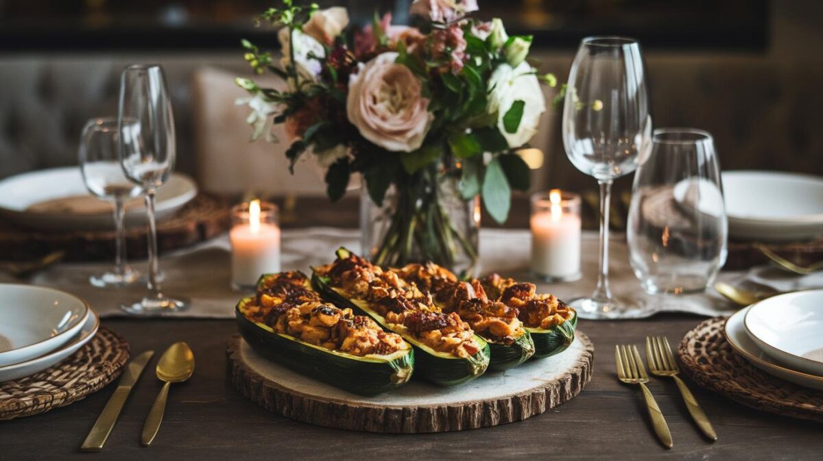 Découvrez comment sublimer votre table avec les courgettes farcies de Yotam Ottolenghi, un délice garanti pour vos convives