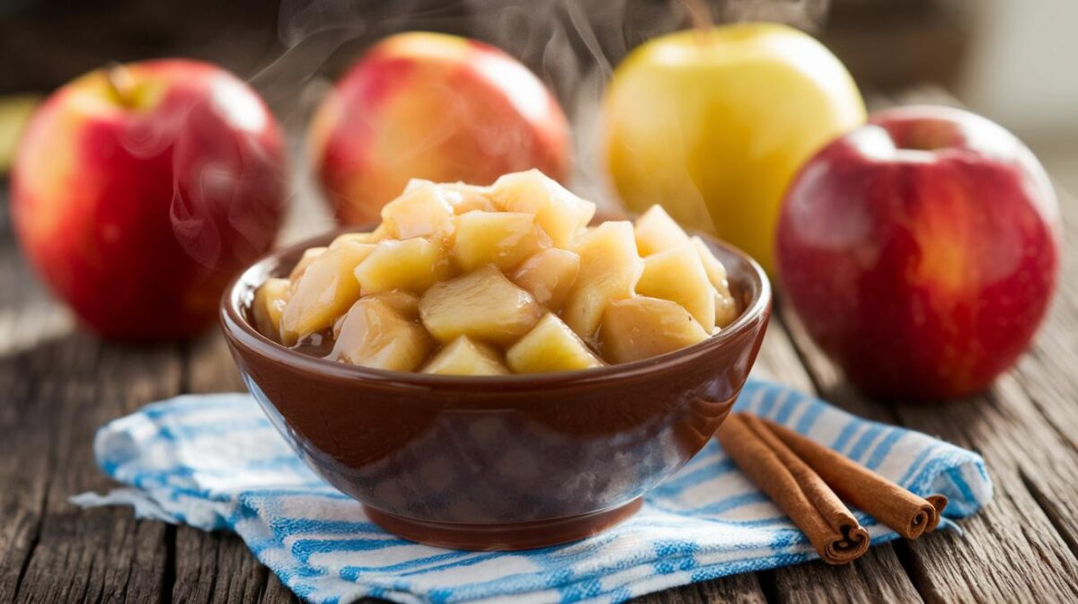 Découvrez la compote de pommes au micro-ondes : une recette rapide pour satisfaire vos papilles gourmandes