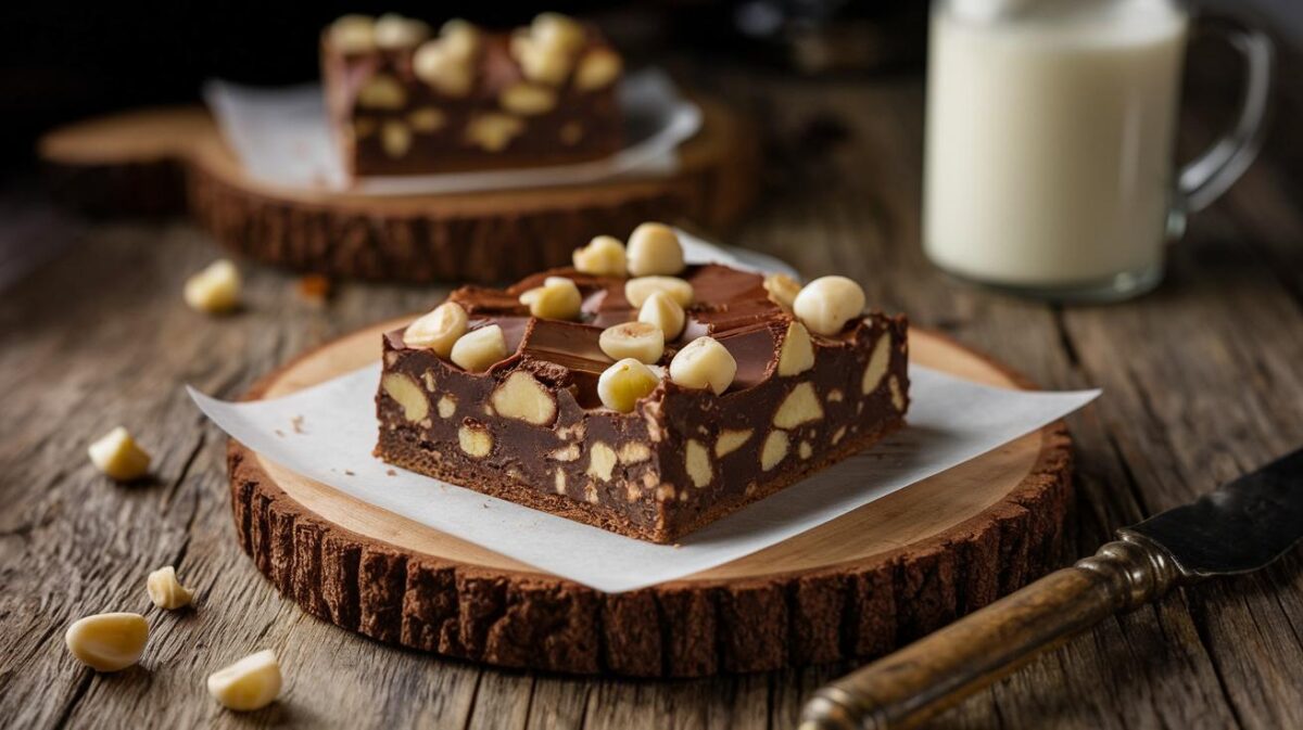 Découvrez la recette ultime du brownie au chocolat blanc et noix de macadamia qui ravira vos papilles