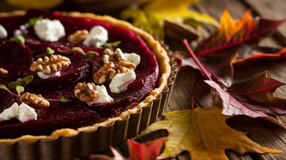 Découvrez la tarte betterave chèvre noix : une explosion de saveurs pour égayer vos repas d'automne