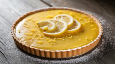 Découvrez l'art de la tarte au citron parfaitement acidulée avec cette recette facile