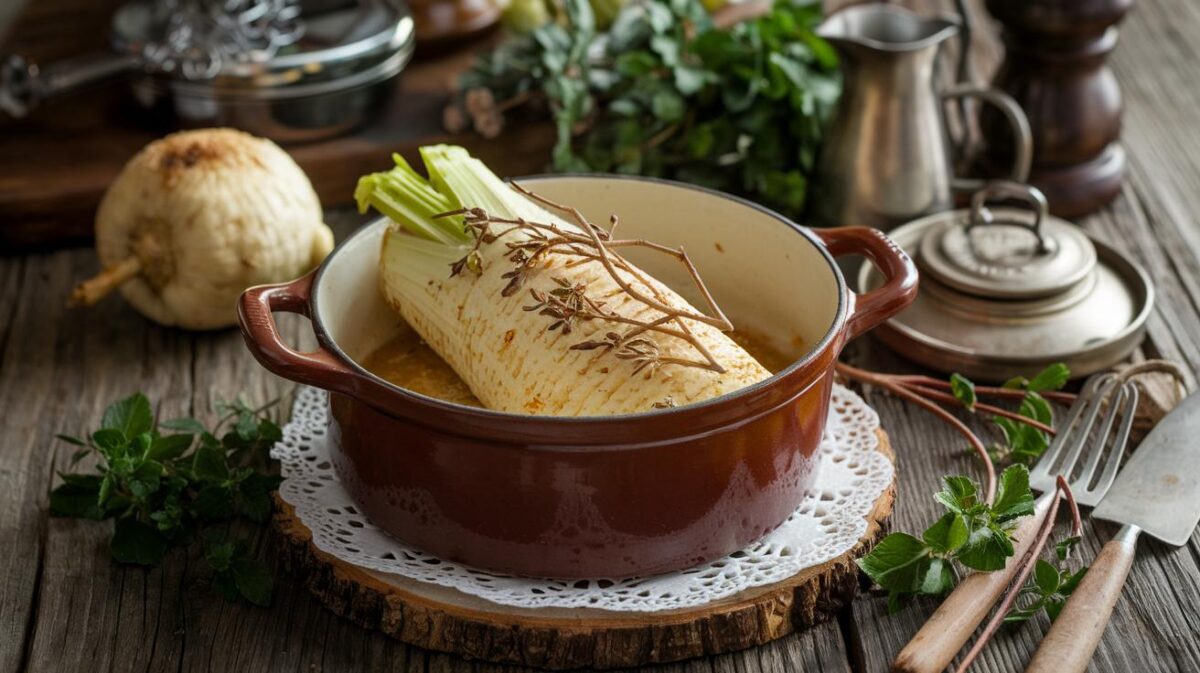 Découvrez le céleri-rave mijoté en cocotte : une recette réconfortante pour éveiller vos papilles