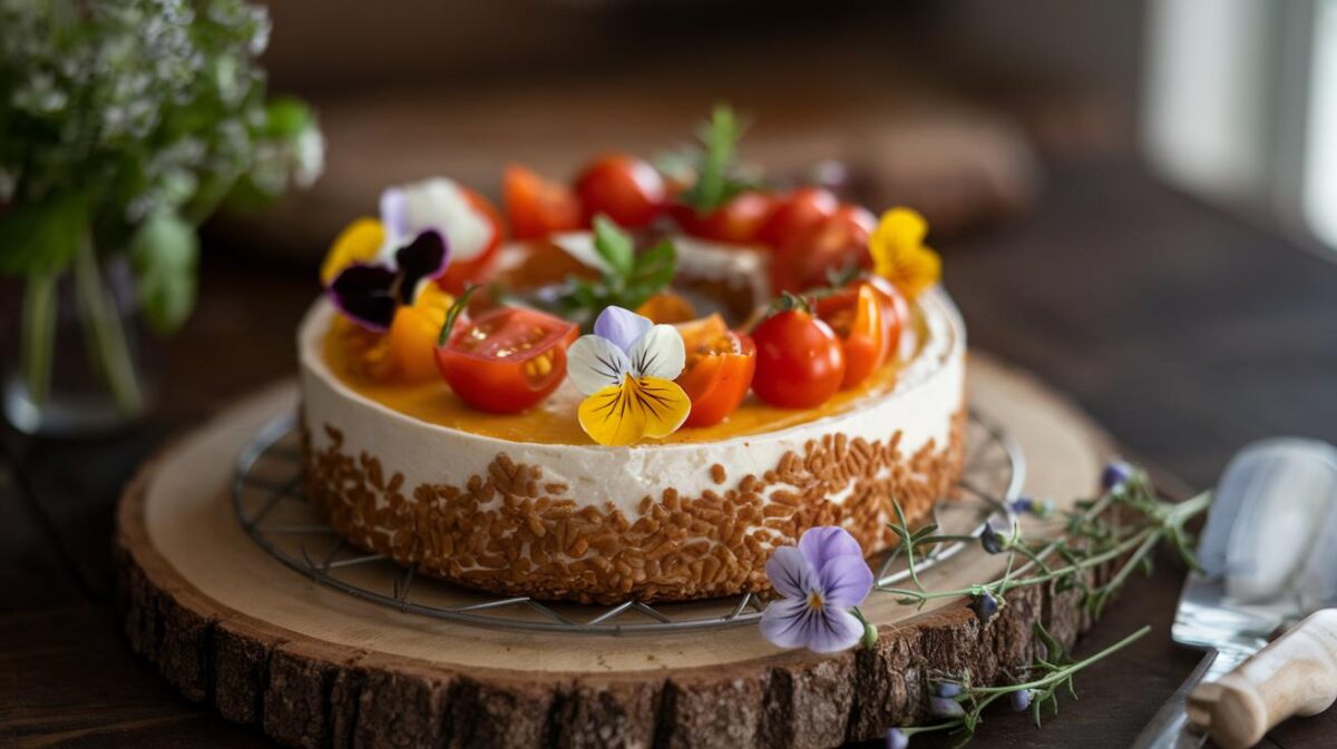 Découvrez le gâteau au chèvre et à la tomate de Laurent Mariotte : une recette sublime pour éblouir vos invités à l'apéritif