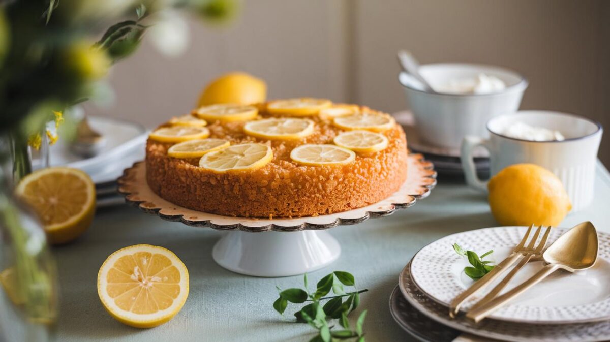 Découvrez le gâteau renversé à la ricotta et au citron : une recette simple pour égayer vos papilles et illuminer votre table