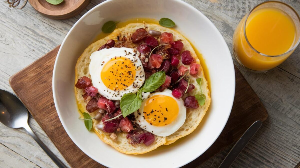 Découvrez le petit-déjeuner salé idéal du chef Simone Zanoni, une recette simple et savoureuse pour éveiller vos sens dès le matin