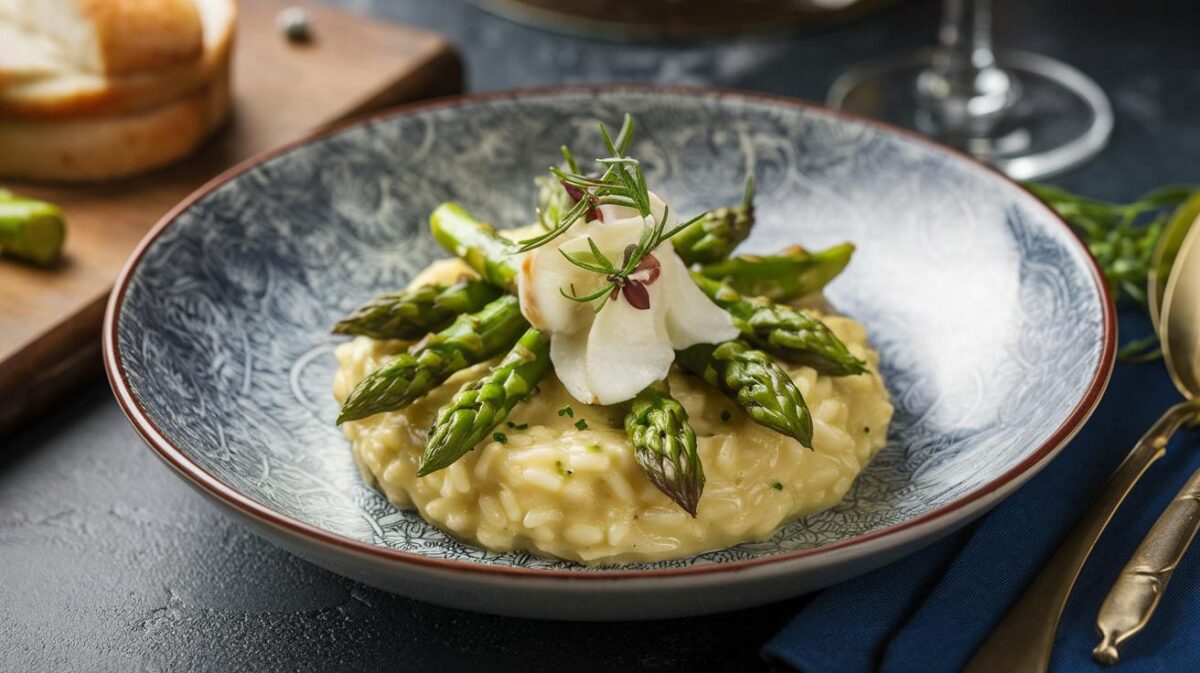 Découvrez le risotto aux asperges de Cyril Lignac : Des conseils uniques pour un plat inoubliable