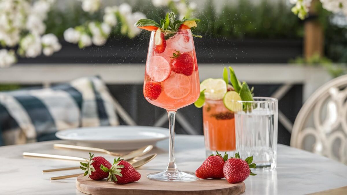 Découvrez le spritz à la fraise : une version printanière qui éveillera vos papilles et illuminera vos apéros