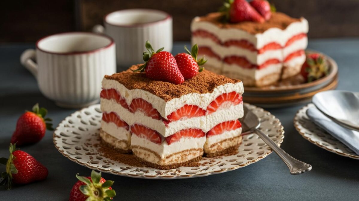 Découvrez le tiramisu aux fraises express : un dessert sensationnel pour éblouir vos invités ce week-end de l’Ascension