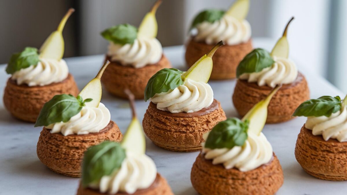 Découvrez les choux sans gluten à la poire et au basilic : une recette gourmande pour éblouir vos invités