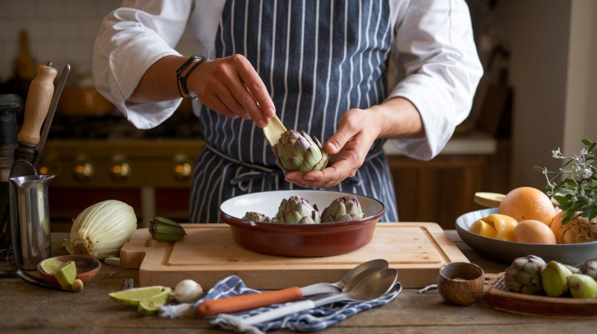 Découvrez les secrets des artichauts vinaigrette à la Bordelaise : une recette simple et des astuces de chef en 40 minutes