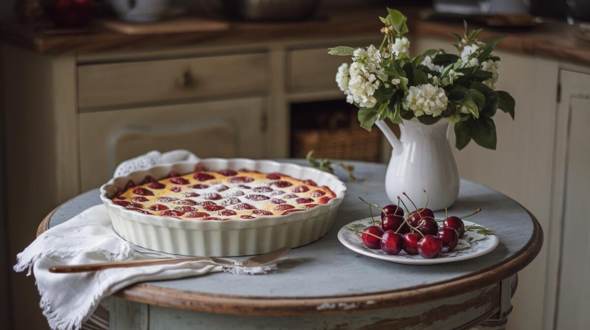 Découvrez les secrets du clafoutis à la cerise, un dessert traditionnel intemporel