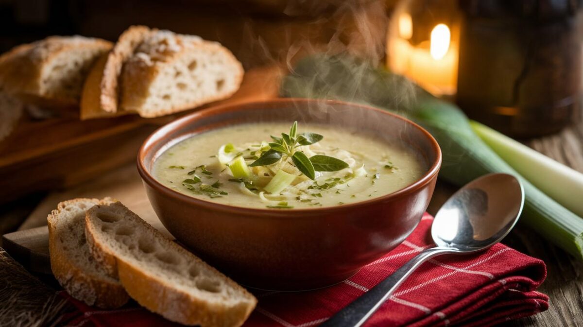 Découvrez les secrets du potage aux poireaux de grand-mère pour réchauffer vos soirées d'hiver