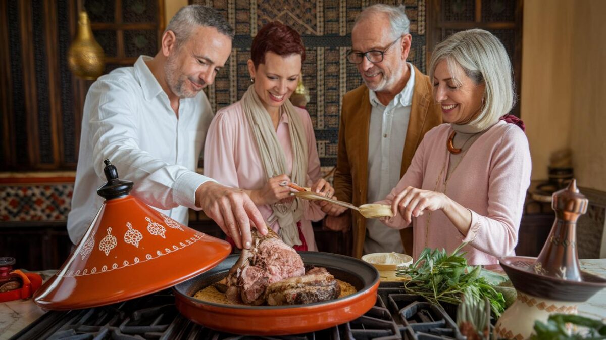 Découvrez les secrets du tajine marocain à l'agneau : une tradition culinaire qui réunit les familles autour de saveurs épicées